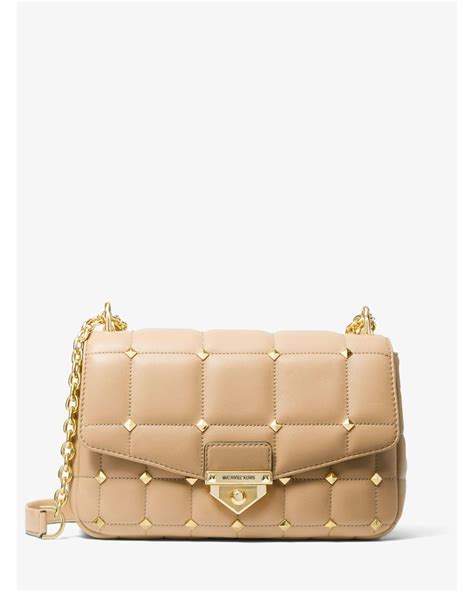 michael kors quilted bag macys|michael kors soho studded bag.